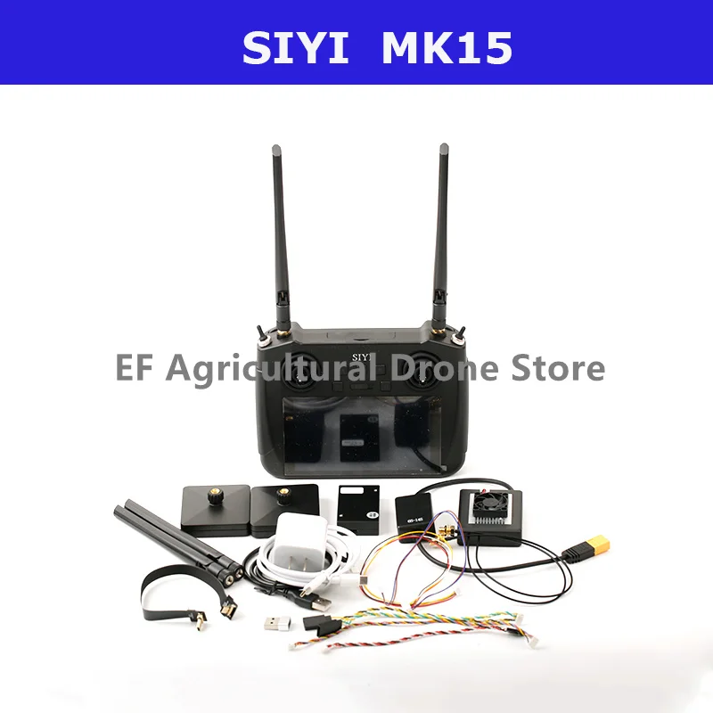 SIYI MK15 Mini Handheld Remote Controller Radio Transmitter 5.5-Inch HB Screen 1080p Video 15KM 5.8G Android 9.0 2G RAM 16G ROM