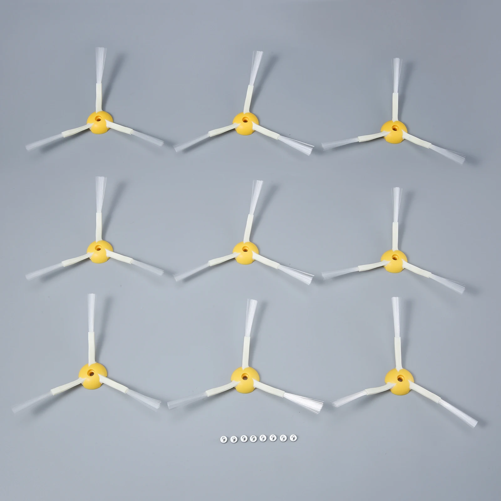 9Pcs Replacement 3-Armed Side Brushes for Roomba 500 600 700 Series 510 520 525 530 531 532 535 540 With Screw