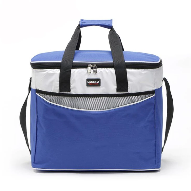 

34L Cooler Lunch Bag Printed Insulated Thermal Food Picnic Handbag Portable Shoulder Lunch Box Tote