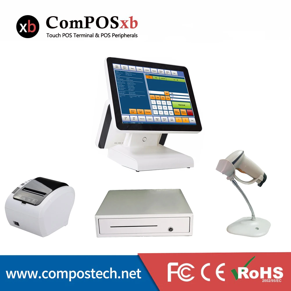 

ComPOSxb factory price pos machine cash registers printer scanner point of sales pos all in one