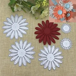 5 Pcs Craft Dies FlowerMetal Cutting die keychain shaker Heart Paper Key Chain Scrapbook Paper Craft Card Punch Art Knife Cutter