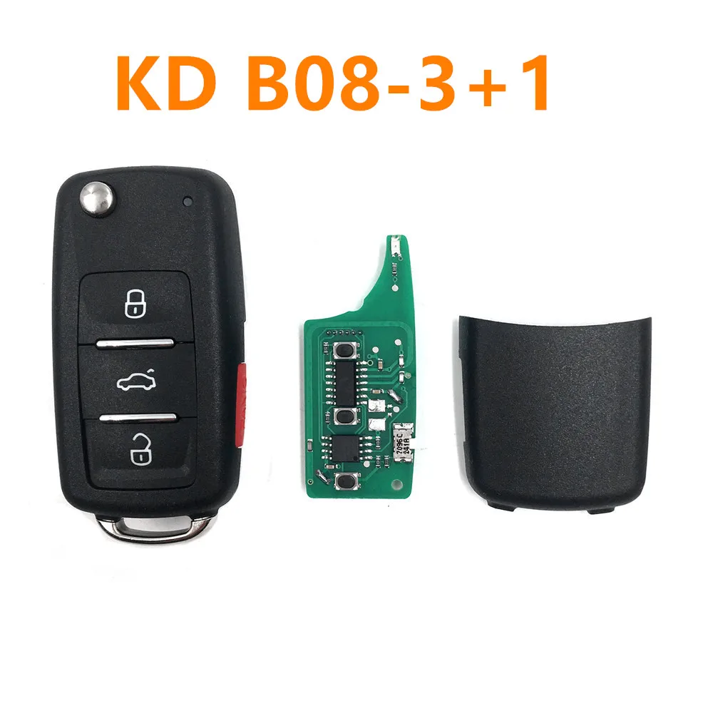 

1pc keydiy KD B08 B08-3+1 original universal 4 button remote smart key remote control for KD900 KD-x2 KD mini