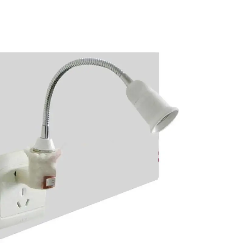 good quallity 1Pc Adapter Socket BaseType Extension Extend LEDlight Bulb lamp Holder Converters Flexible E27 to E27 16cm Length