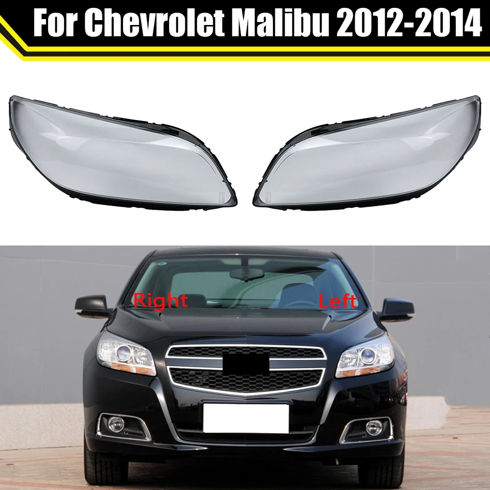 

Front Car Protective Headlight Glass Lens Cover Shade Shell Transparent Light Housing Lamp For Chevrolet Malibu 2012 2013 2014