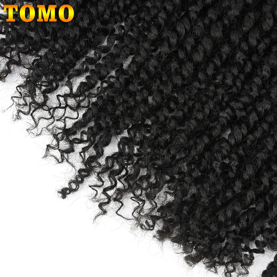 TOMO-Cabelo pré-torcido paixão torção, tranças de crochê, pré-looped, tranças sintéticas, extensões, 12 em, 18 em, 24 em