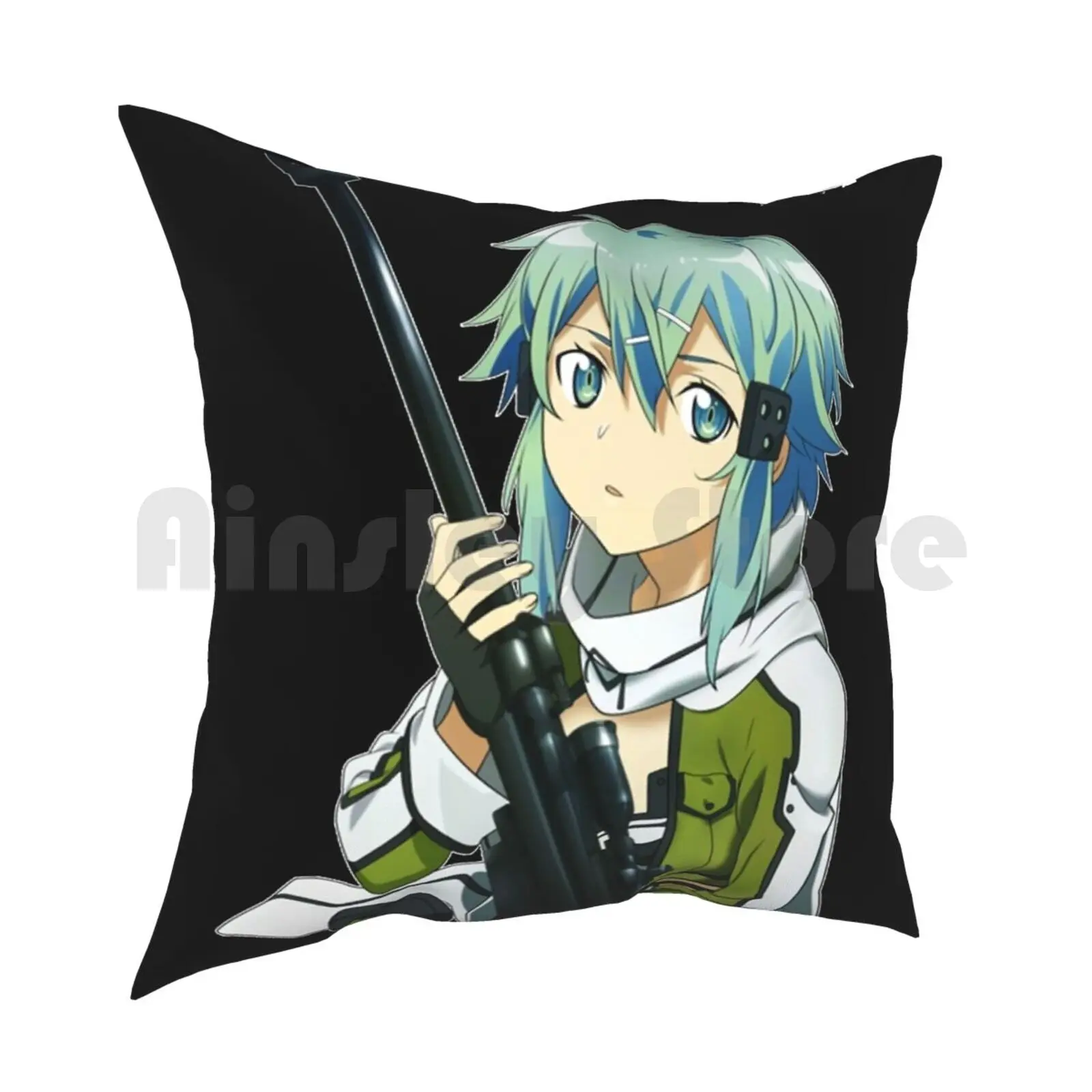 Sinon ( Sword Art Online ) Pillow Case Printed Home Soft Throw Pillow Asada Shino Shino Asada Sinon Sao Sinon Sinon Sao