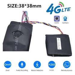 Camhi 1080P 4G LTE Module de caméra Audio bricolage 3G 4G carte SIM Mini caméra IP sans fil sécurité sténopé Surveillance Onvif vidéo CCTV