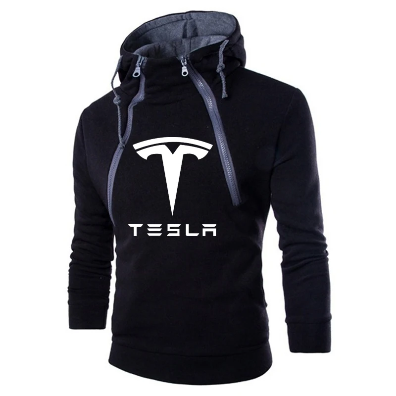 Tesla Men Cotton Hoodie Streetwear