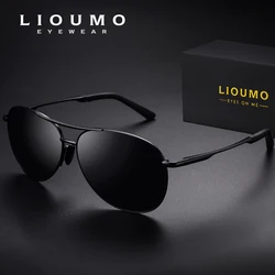 LIOUMO 2023 NOVOS Homens Liga Polarizada Fotocromática Óculos De Sol Piloto Óculos De Sol Revestimento Lens Driving Eyewear Para Homens/Mulheres