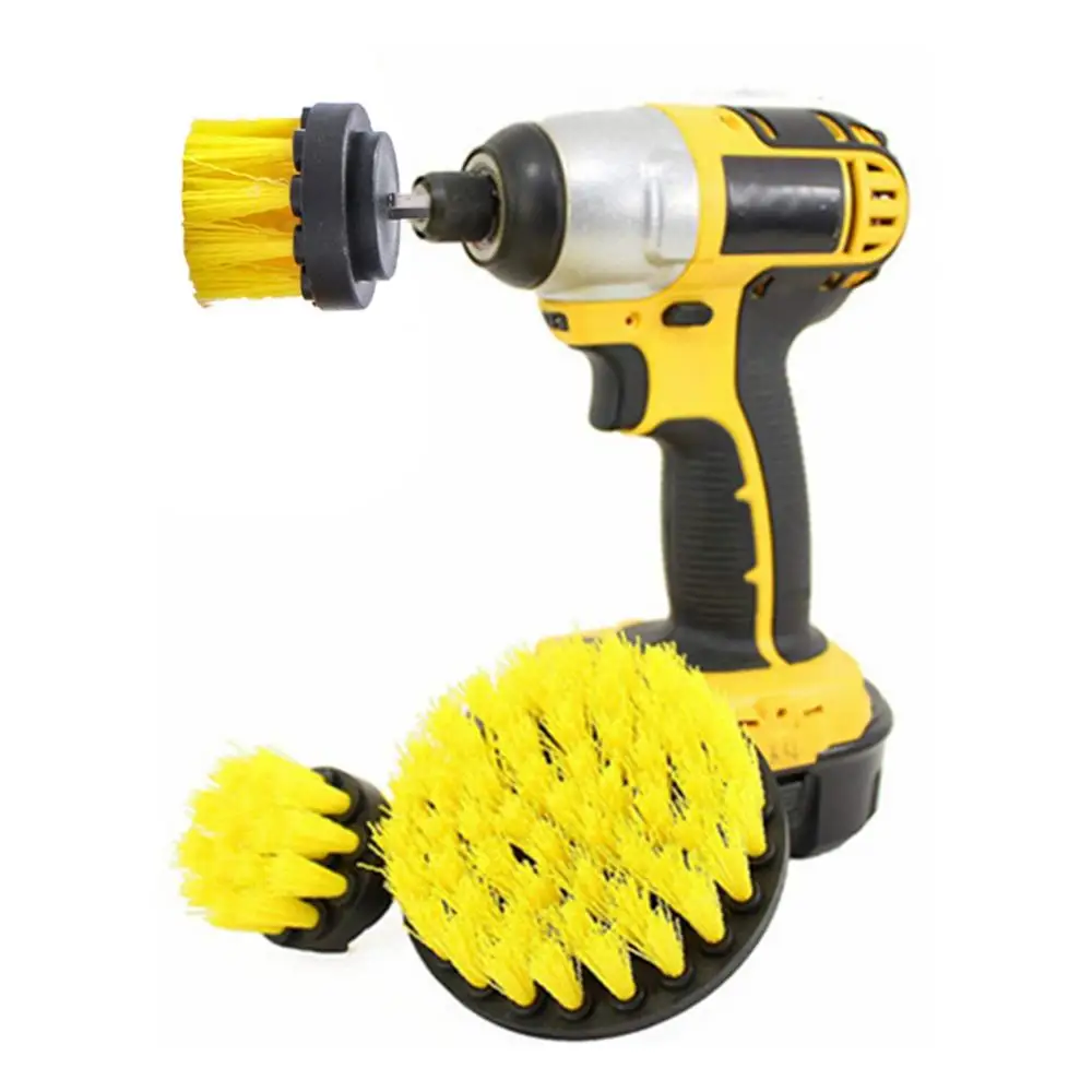 75%  Dropshipping!!2 inch Plastic Furniture Car Interiors Cleaning Dust Remover Power Drill Brush