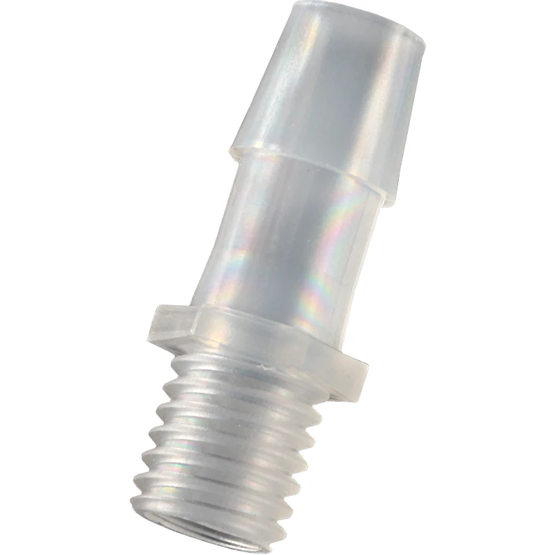 2pcs External Thread Joint Plastic External Thread Straight Through 1/4-28 Thread External Tthread Straight Through Joint