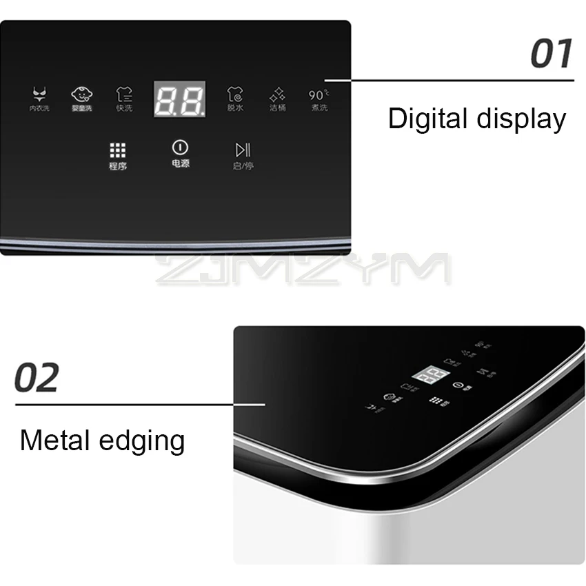 휴대용 전자동 세탁기 및 건조기, 다기능 고온 가정용 여행용 미니 세탁기, 2KG