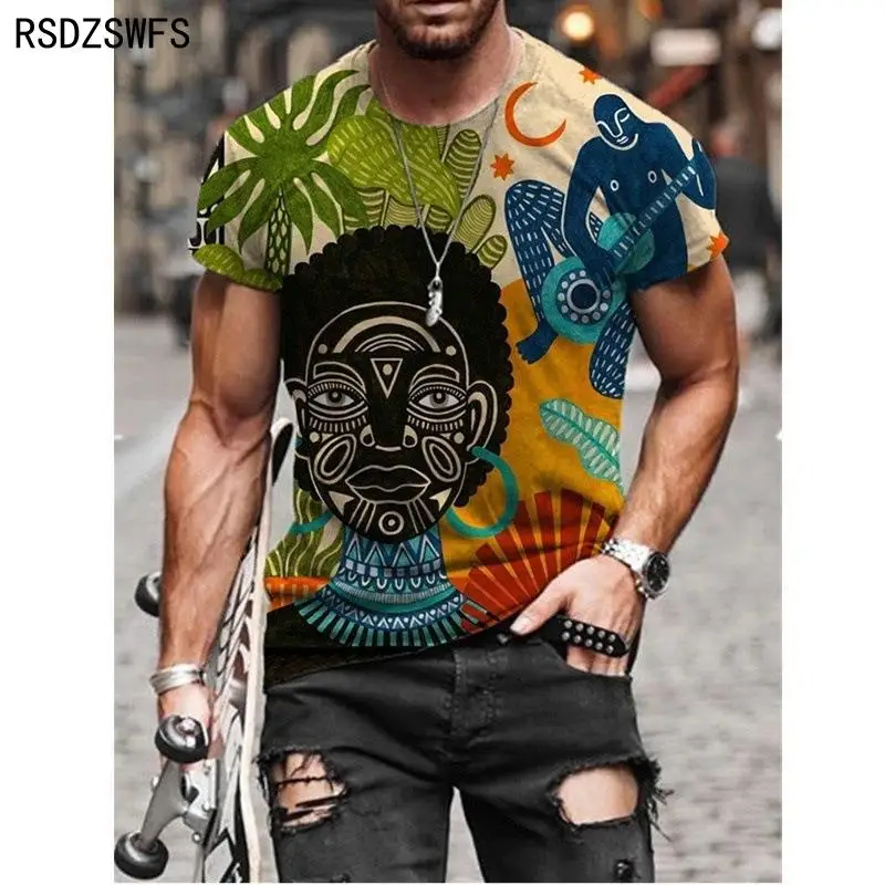 Newest Printed T-Shirt, Stylish 3d Printed Top 2021 Summer Casual, Breathable Fabric, Retro Style, Cost-Effective Summer T-Shirt