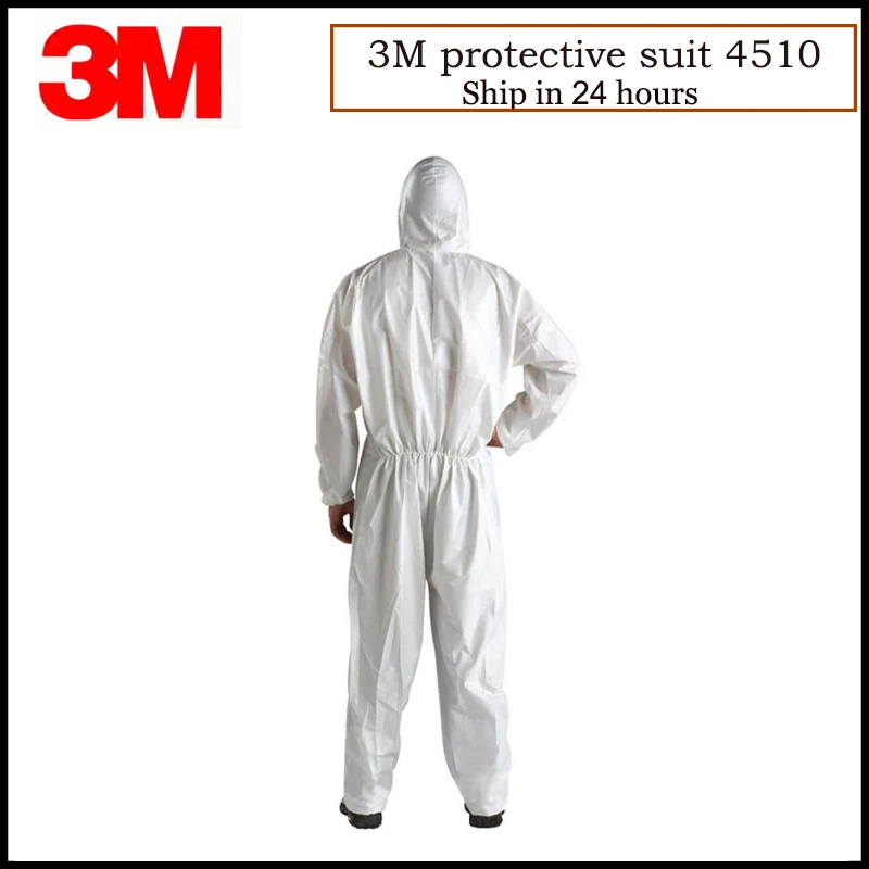 Imagem -02 - Química Vestuário de Segurança de Protecção Descartáveis Coverall Terno com Capuz Anti Partículas Limitado Respingo Químico Líquido Lt074 3m 4510