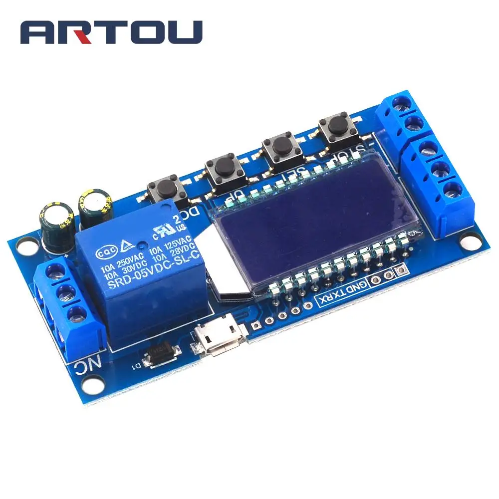 1 Channel Relay Module Delay Power Off Disconnect Trigger Delay Cyclic Timing Circuit Switch XY-LJ02