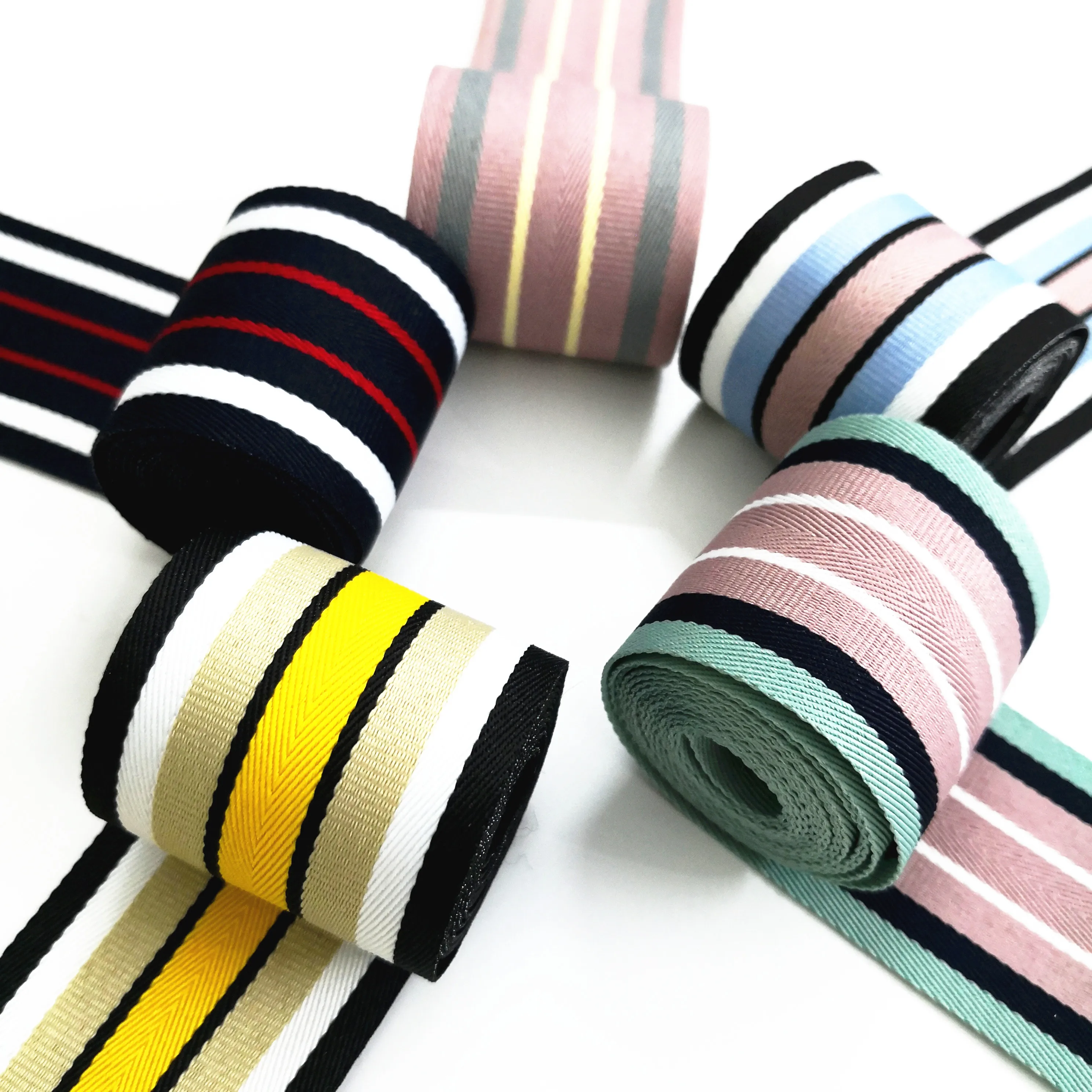 4CM striped ribbon decorative edging cloth strip wide T-shirt Hat diy Shoes belt Sewing Clothing Handmade accessories bias tape