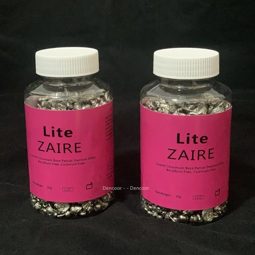 Marco de dentadura parcial extraíble, 1000g, Metal Dental, aleación de Base de Cobalto-cromo Lite co-cr