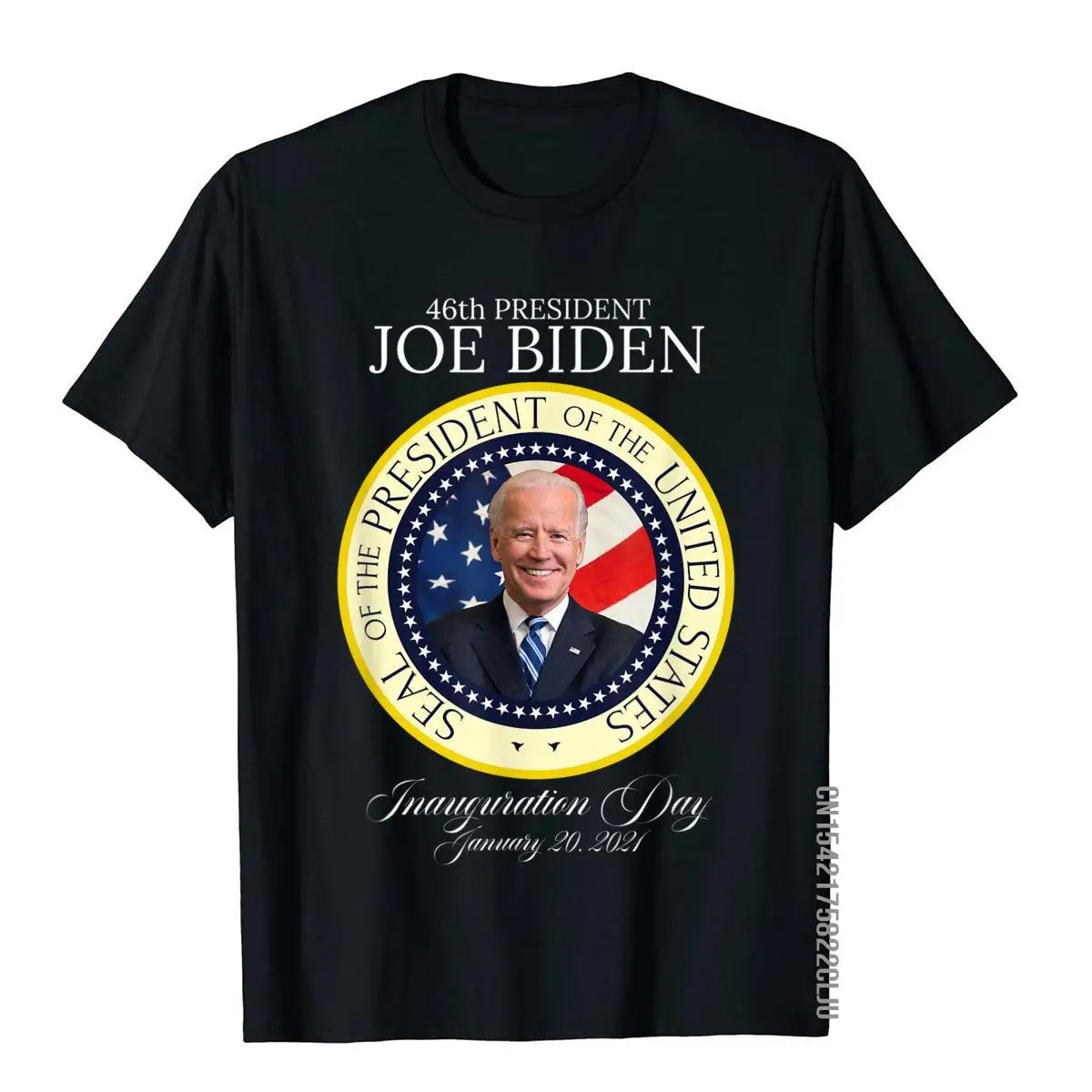 46th President Joe Biden Inauguration Day Commemorative Seal T-Shirt Brand Moto Biker T Shirts Cotton T Shirt For Men 3D Style