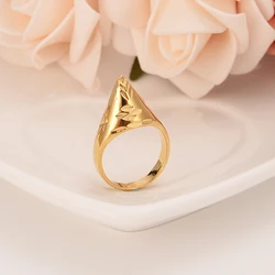 Gold Color Plated Retro Punk Hip-Hop Cross Ring Hand Finger Chain Adjustable Rings Jewelry Gift Men Women Gifts