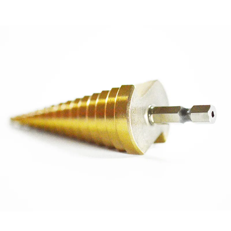 Pagoda drill bit straight flute spiral ladder tower step reamer stainless steel iron aluminum plate metal drill bit