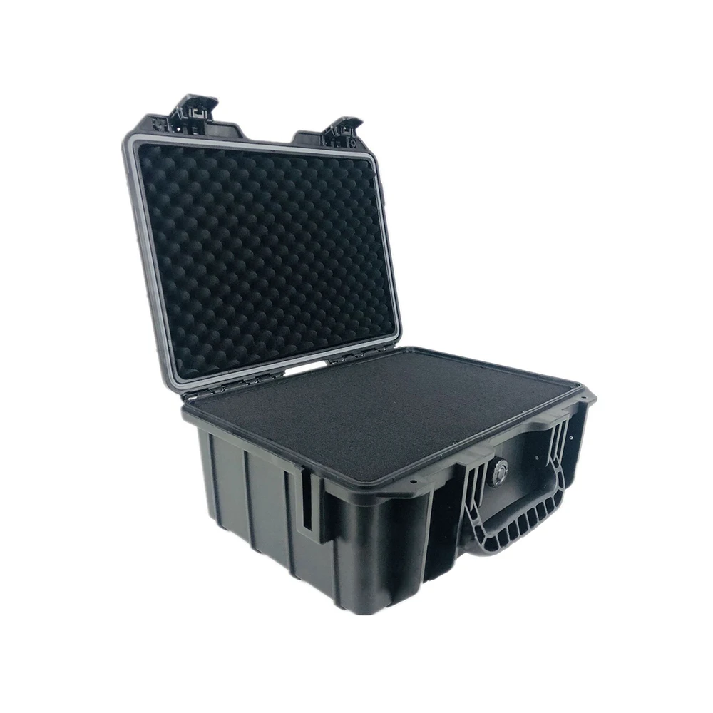 Hard waterproof plastic cameras case with dividers inside 350*250*160 mm