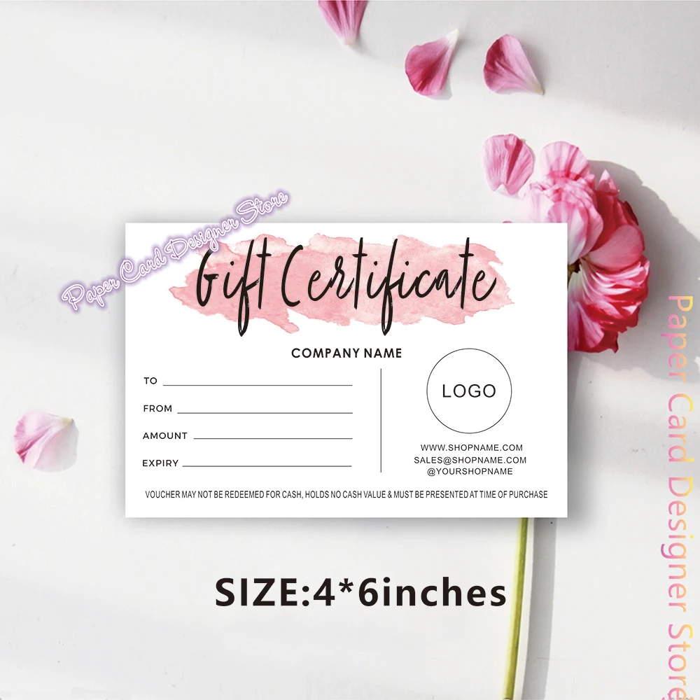 Custom Gift Card, Gift Certificate Editable Gift Voucher, Personalized Gift Card template, DIY Shop Voucher ,Coupons Gift