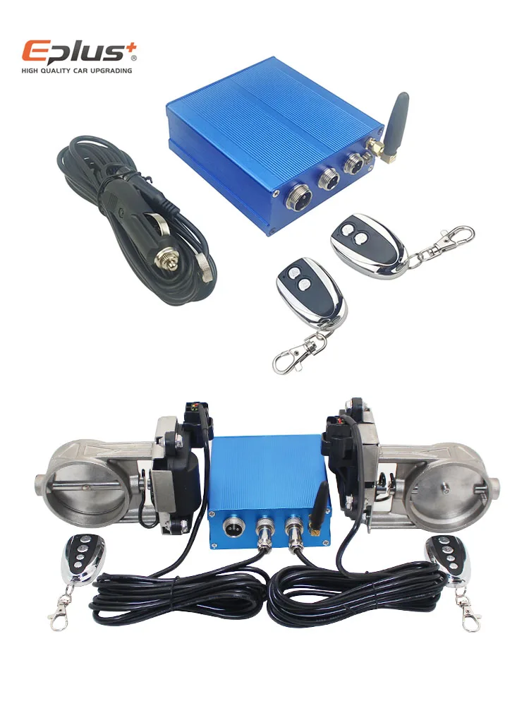 EPLUS Universele Auto Uitlaatpijp Elektrische Klep Kit Multi-hoek Modus 51 60 63 70 76 MM Controller apparaat Afstandsbediening Kit - afbeelding 2