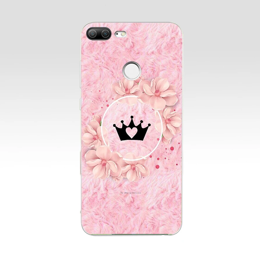 346FG pink Crown Princess Luxury design gift Soft Silicone Tpu Cover phone Case for huawei Honor 9 10 20 Lite Pro