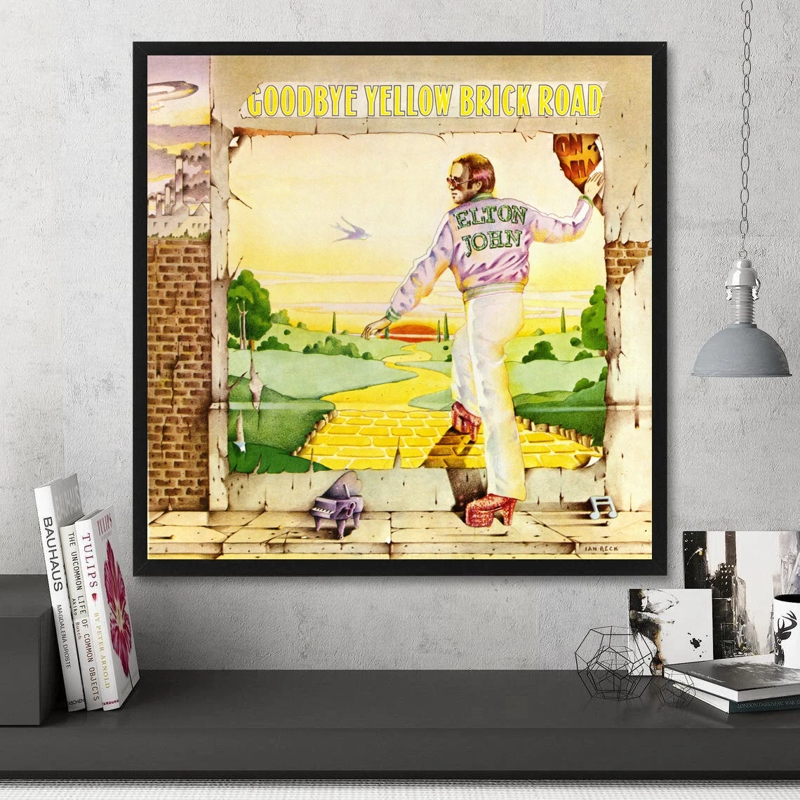 Elton John-pintura de pared para decoración del hogar, póster de cubierta de Álbum de Música de carretera de ladrillo amarillo, impresión en lienzo, sin marco