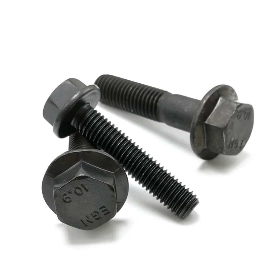 M6 Flange Bolt ,Class 10.9  Alloy Steel Hex Head Flange Screw , A027