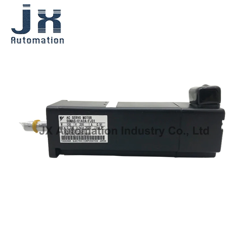Original 100W 0.91A 200V AC Servo Motor SGMAS-01A2A-FJ31