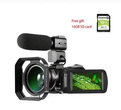 

4K Camcorder Vlogging Camera for YouTube ORDRO HDR-AC3 Ultra HD Video Camera 1080P 60FPS IR Night Vision Wi-Fi Camera Recorder