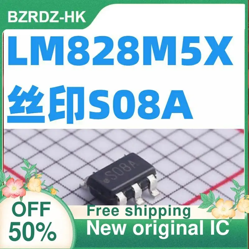 10PCS LM828M5 SOT23-5 LM828M5X LM828 S08A New original IC