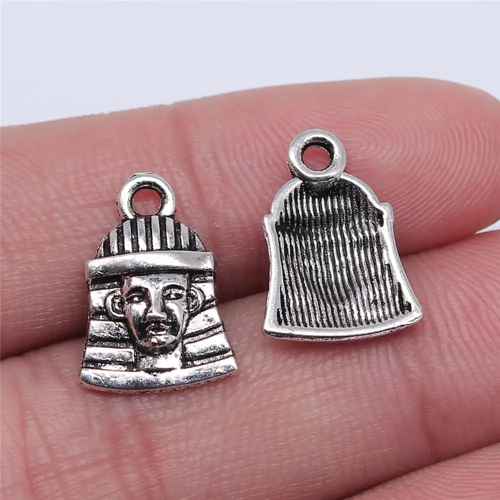 

200pcs 16x11mm Egyptian Pharaoh Pendant Charms Wholesale Jewelry Making Egyptian Pendants Charm Egyptian Pharaoh