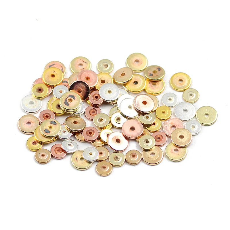 8X1MM Flat Round COINS Natural Hematite Stone Spacer Charm Loose Beads For Jewelry Making DIY Bracelet Necklace Accessories