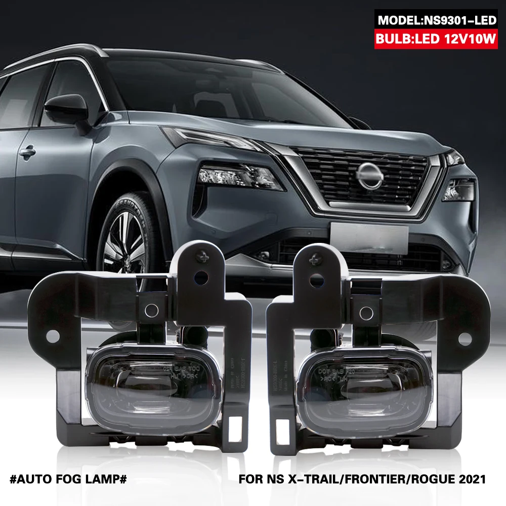 Front Fog Lights for X-TRAIL FRONTIER ROGUE 2021 Car Styling Spot Light Fog Lamps with Switch 1 Set