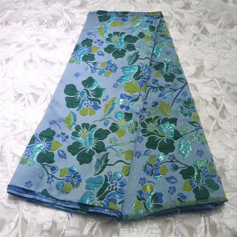 

Latest Jacquard Fabric Brocade Lace Tissu Top Selling African Tulle Net Lace Fabric Brocade Fabric for Nigerian Wedding