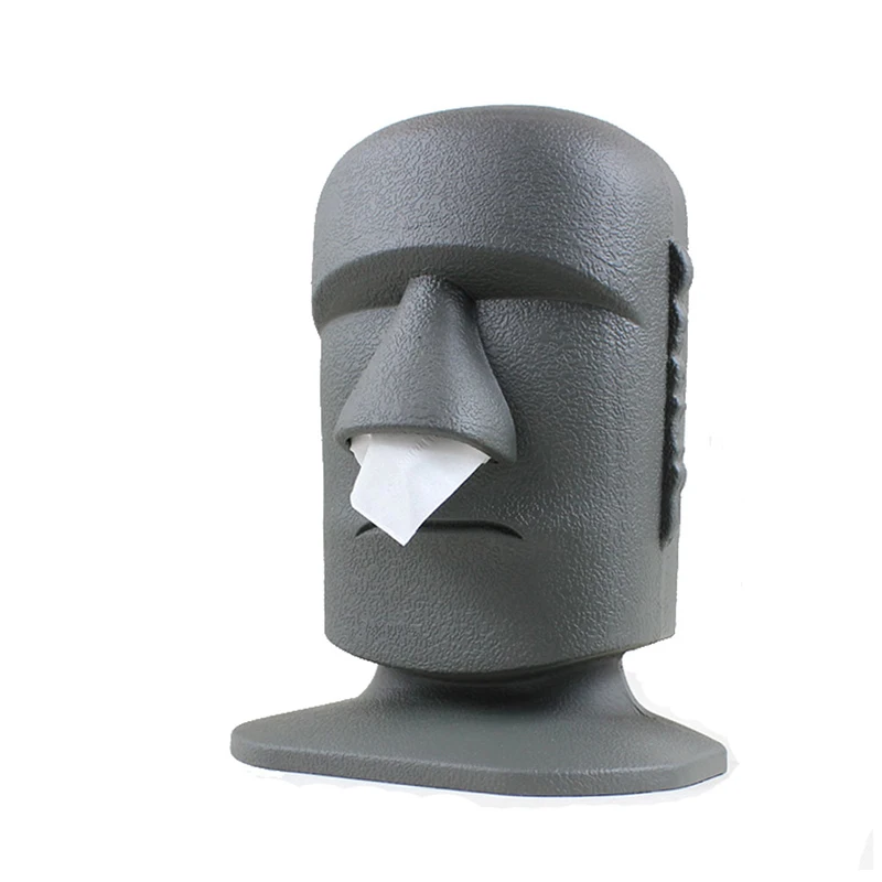 Creative American Portrait Tissue Box Napkin Holder Stone Office Paper Box Tea Table Desktop Wipes Container Wipes Case