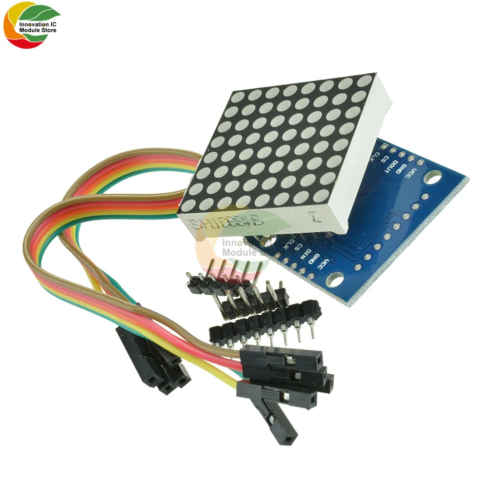 Matrix Dot Matrix Common Cathode Module LED Display Module With Short Line 7219 Dot Matrix Screen Module Suitable for Arduino