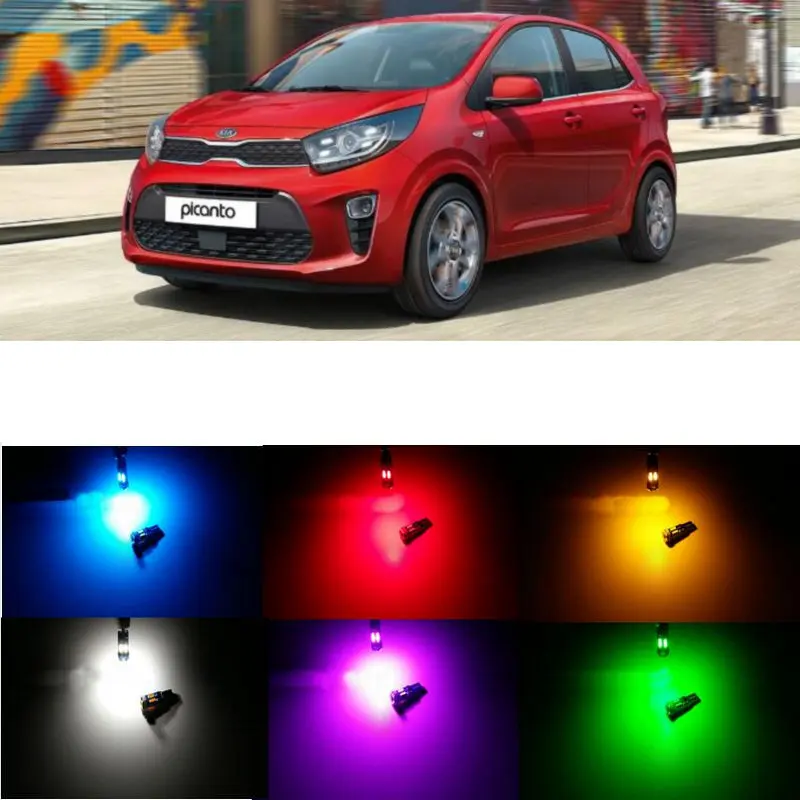 

20pc/lot canbus t5 Dashboard LED Light Bulbs For Kia Picanto Carnival niro amanti borrego cadenza forte k900 rondo sedona