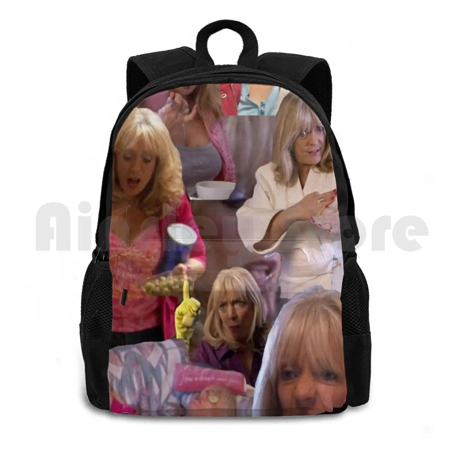 Pam Collage Gavin And Stacey Outdoor Hiking Backpack Waterproof Camping Travel Pamela Pam Gavin Stacey Gav Bb3 Smiv Smithy