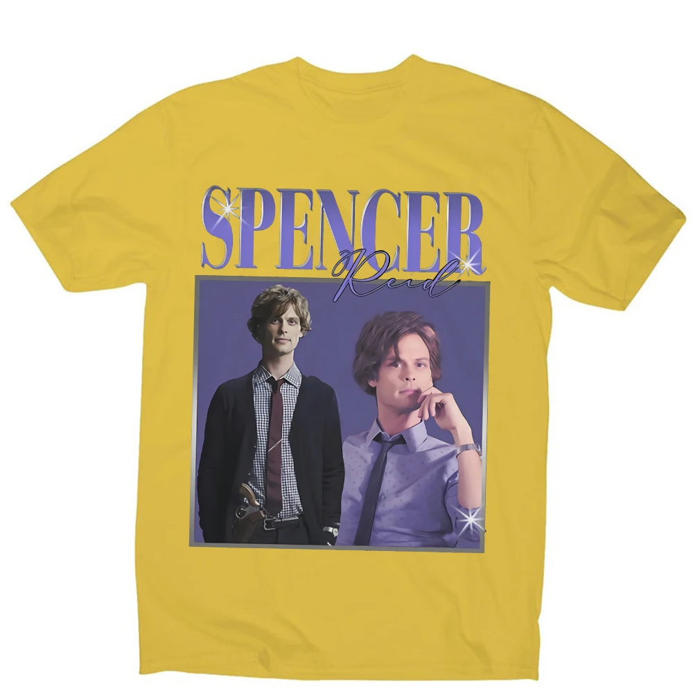 Vintage Spencer Reid T-shirt Criminal Minds TV Series Homage T-shirt Matthew Gray Gubler Tees Tv Show Inspired Fans Tees