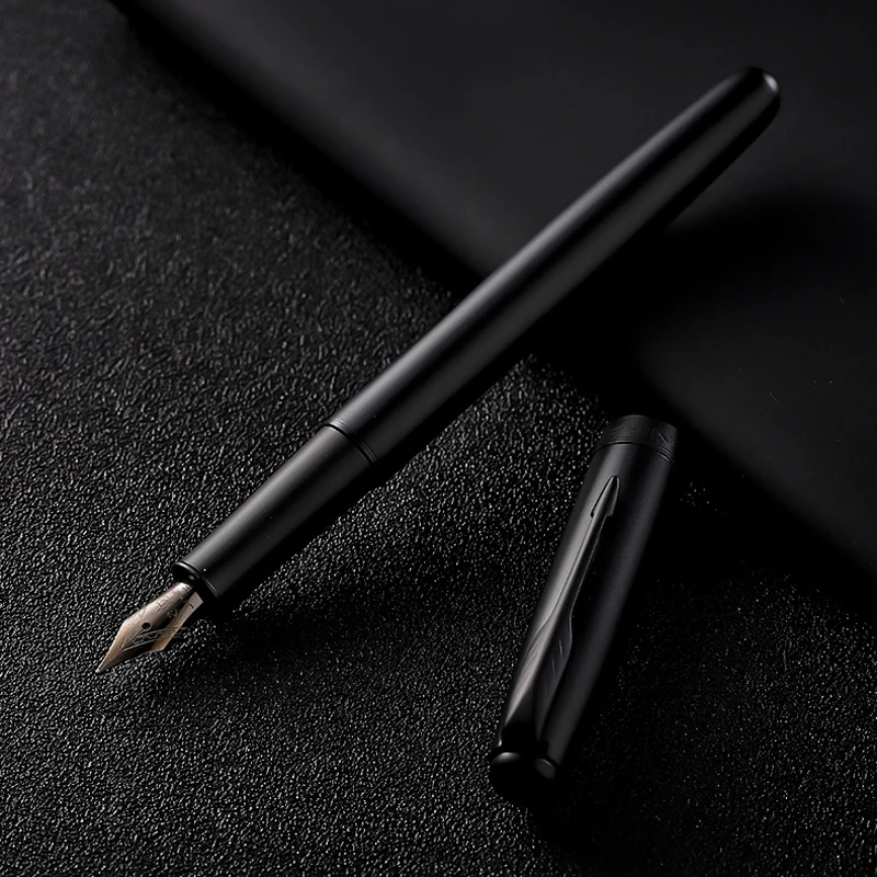 Luxury Brand Metal Fountain Pen Business Office Writing Arrow Tungsten Steel Black Nib Classic Ink Pens School Stationery Supply