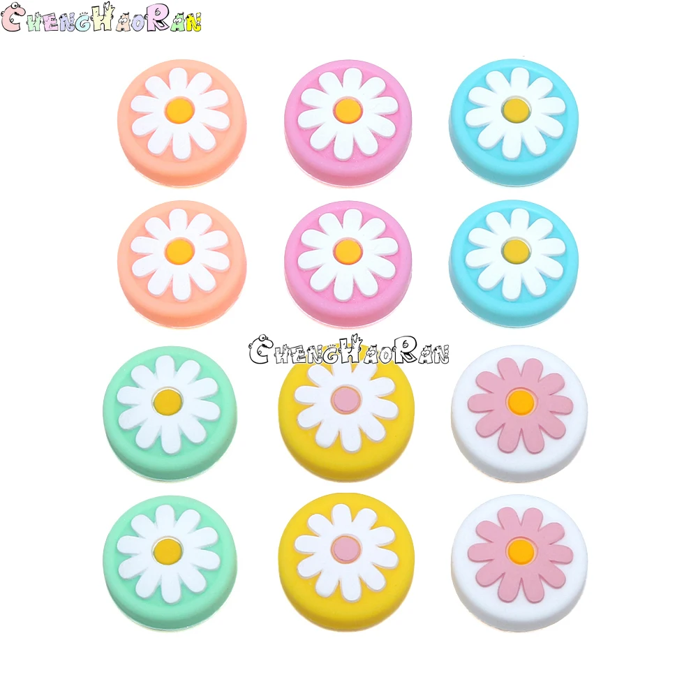 4pcs Daisy Flower Thumb Grip For Nintend Switch Controller Grips Thumb Stick Cover Joystick Caps For Switch Joycon Controller view 5
