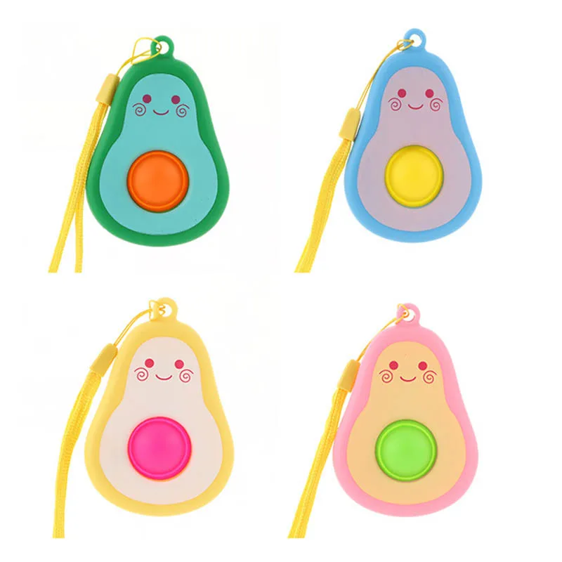 

Cute Avocado Fidget Toys Decompression Toy Squeeze Relief Stress Decompression Sensory Educational Toys Children Antistress Toy