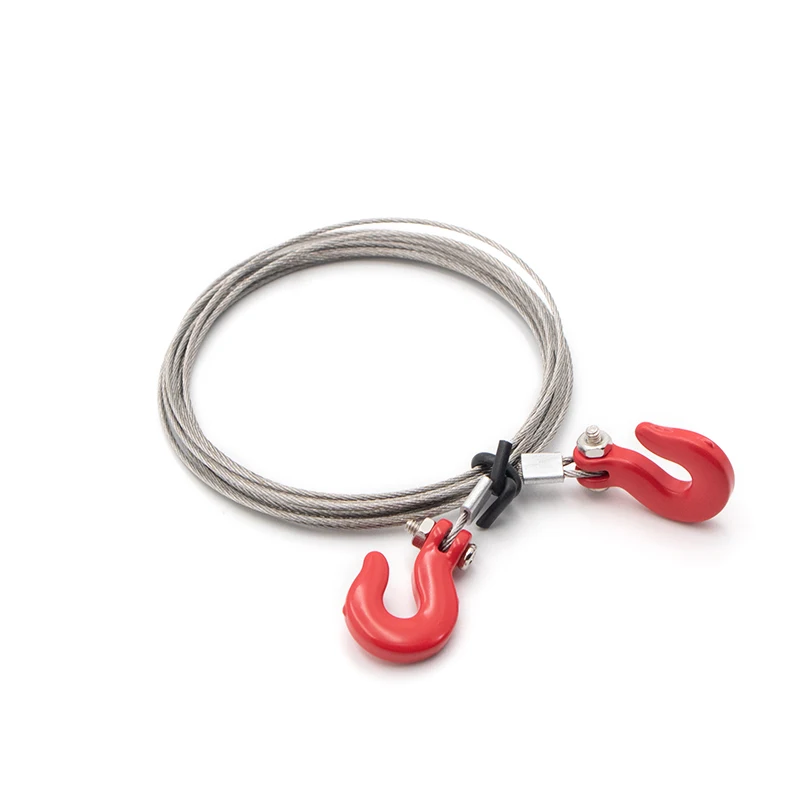 High simulation stainless steel wire rope trailer hook for Simulation RC climbing car