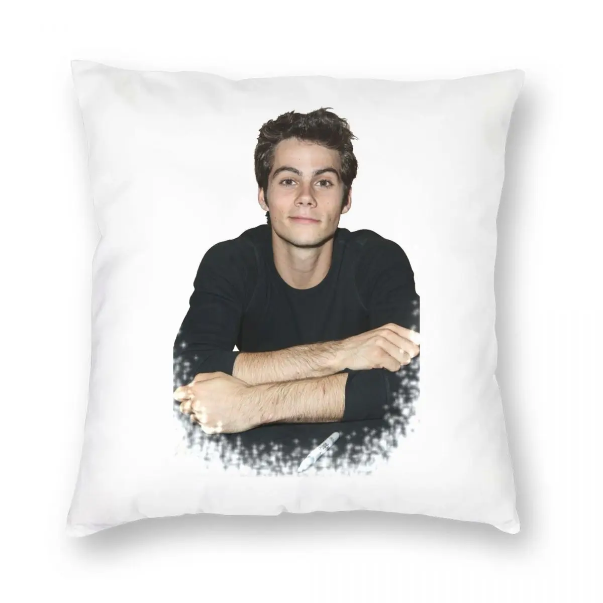 Dylan O'Brien Square Pillowcase Polyester Linen Velvet Creative Zip Decorative Pillow Case Home Cushion Cover 45x45