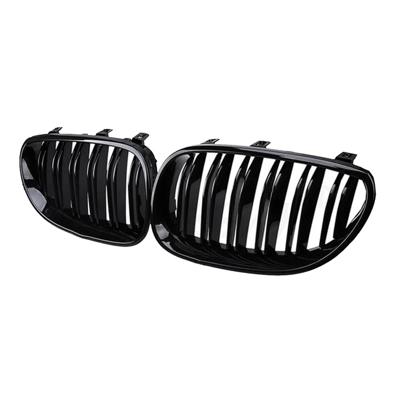 Gloss Black Car Front Kidney Grille Grill for BMW 5 Series E60 E61 M5 520I 535I 550I 2003-2010 Sedan