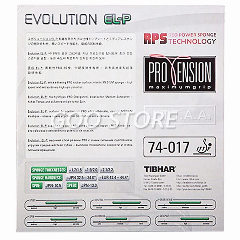 TIBHAR EVOLUTION MX-P EL-P FX-P Noppen auf Schwamm Tischtennisbelag Ping Pong Tenis De Mesa – Detail 7