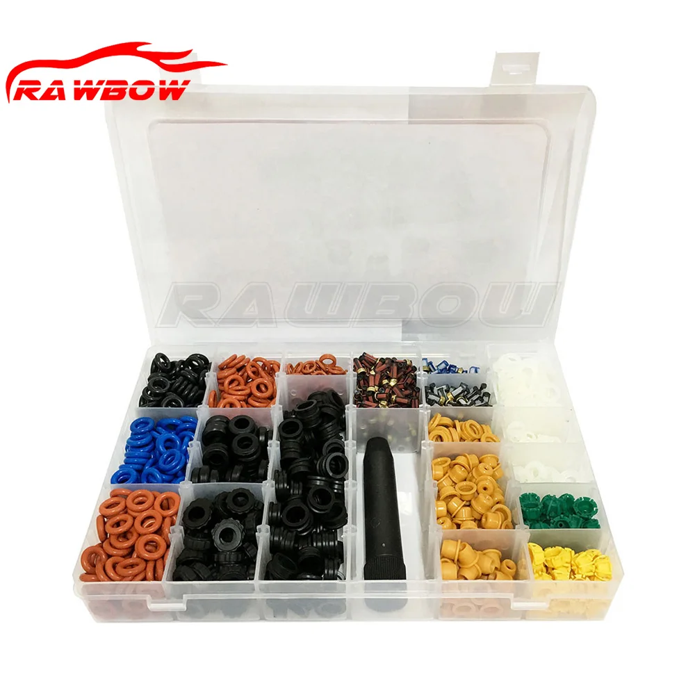 

1 Box Fuel Injector Rebuild Kits O ring Pintle Cap Micro Filte Repair Tool For Universal Bosch Smart Lorinser Audi